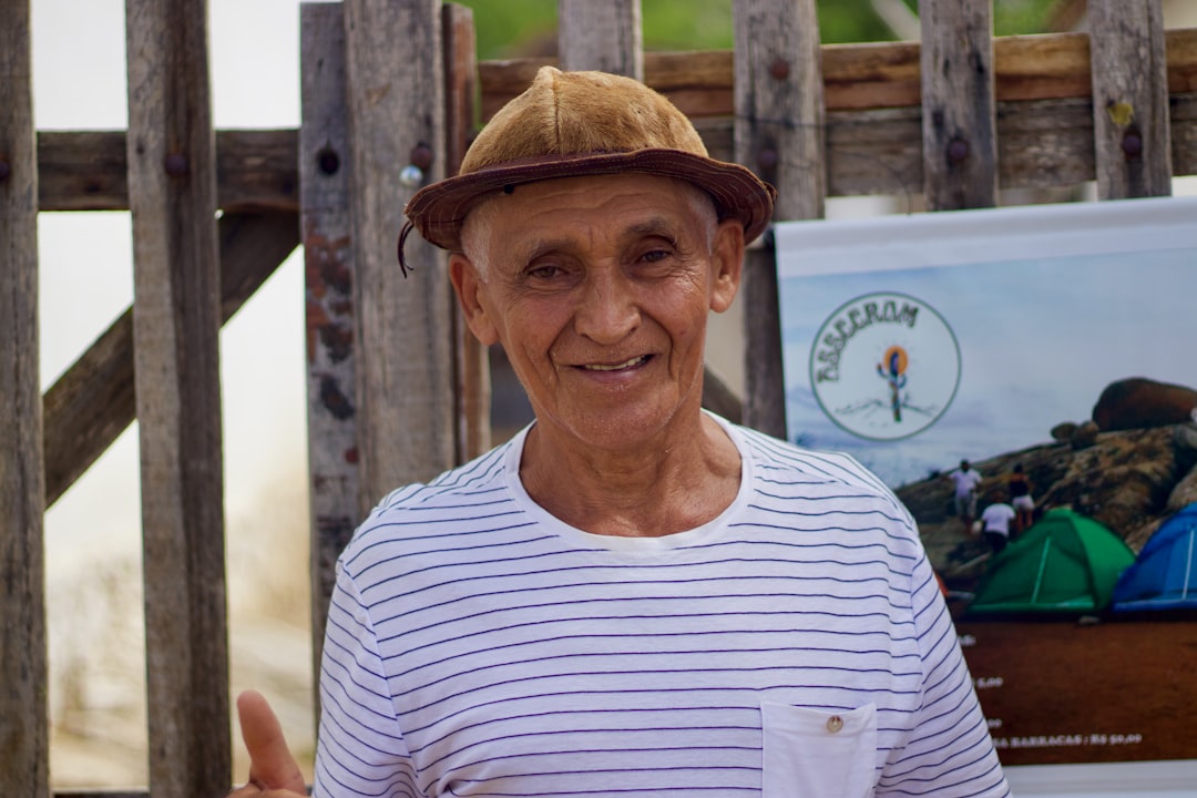 a person wearing a hat