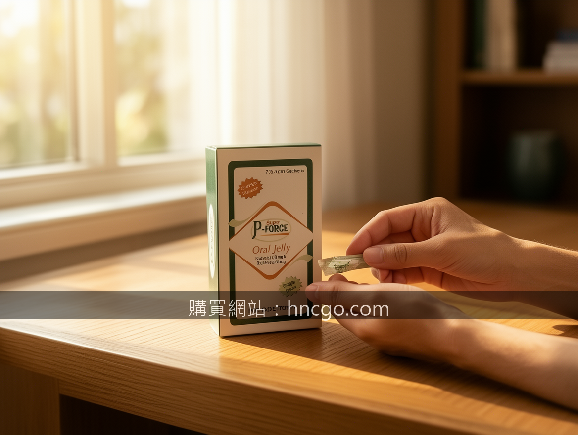 Lifestyle product photography. Place the Super P-FORCE Oral Jelly 100mg & 60mg S